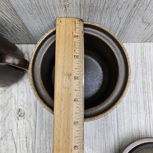 Mikasa Ultima Plus F2000 Creamer & Sugar‎ Bowl Set With Lid Brown Tan Japan MCM - Picture 9 of 11